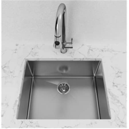 Cantrio Koncepts Cantrio Koncepts KSS-112 Single Bowl Stainless Steel Undermount Kitchen Sink KSS-112